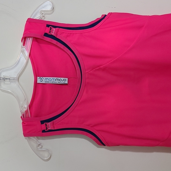 Mammojo Emily Nursing Racer Top Pink Size XL - Picture 2 of 9